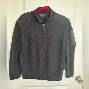 Vineyard Vines Gray Zip Sweater Classic Knit Casual, size SMALL - see listing!!